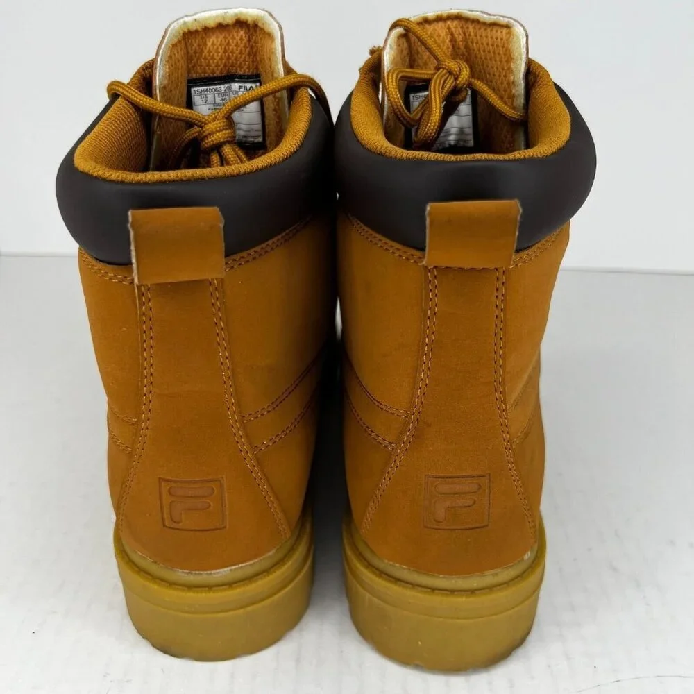 Fila Mens 1SH40063-206 Brown Edgewater Lace Up Size 12 Ankle Combat Boots